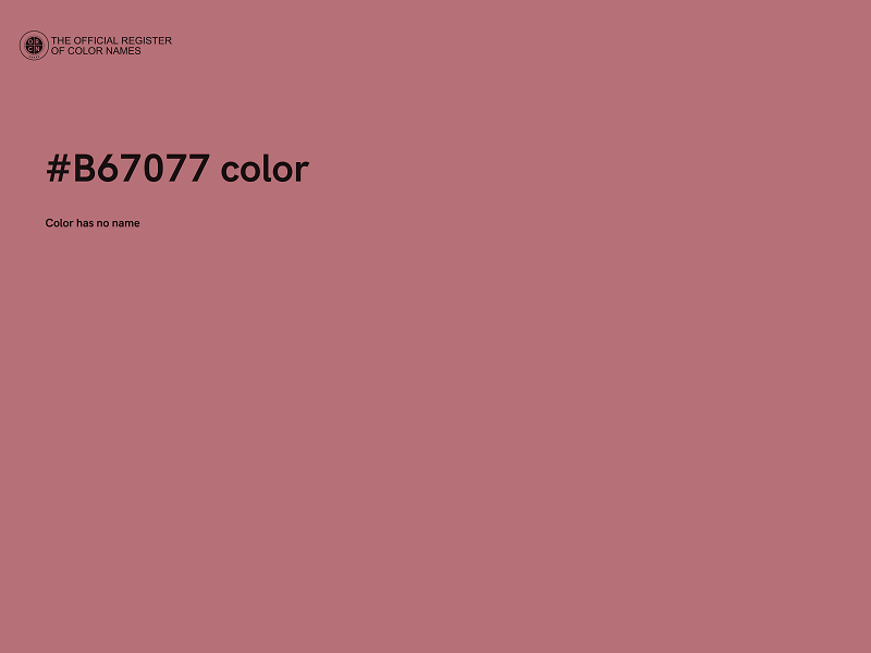 #B67077 color image