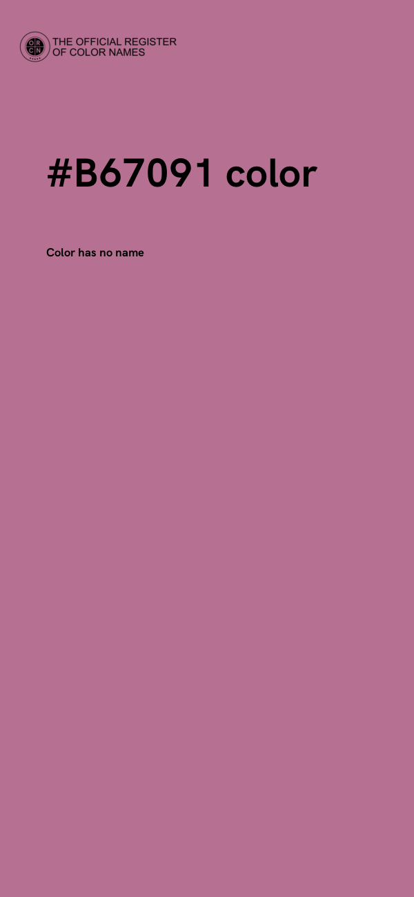 #B67091 color image
