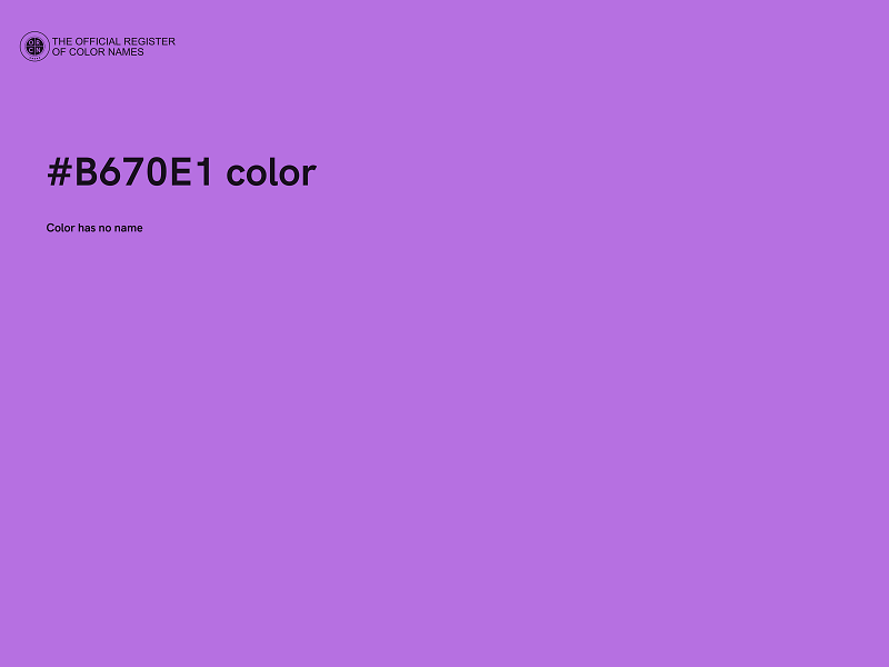 #B670E1 color image