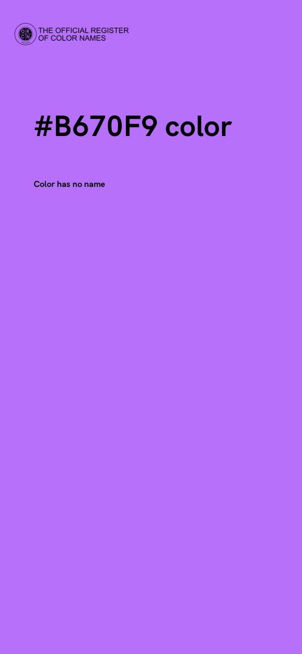 #B670F9 color image