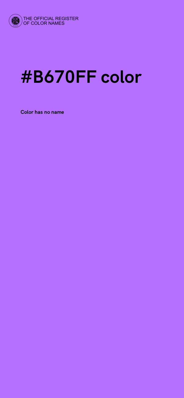 #B670FF color image