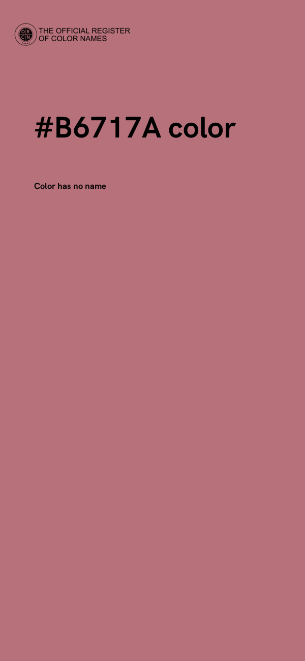 #B6717A color image
