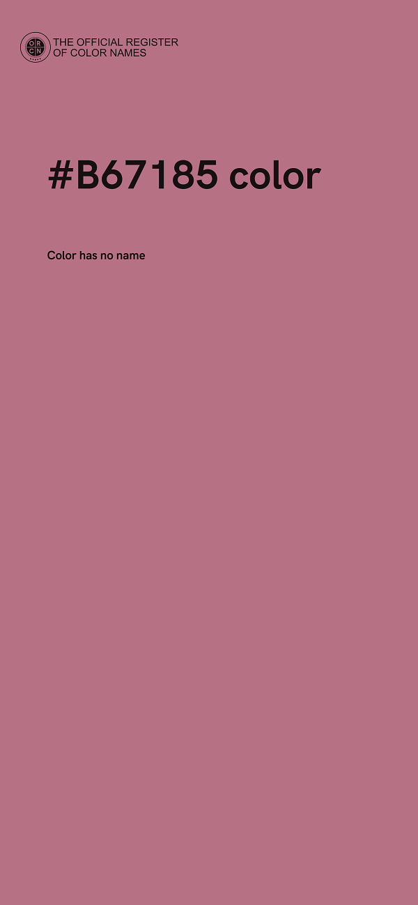 #B67185 color image