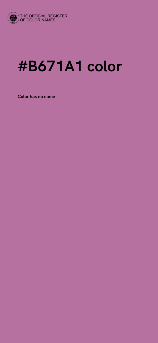 #B671A1 color image