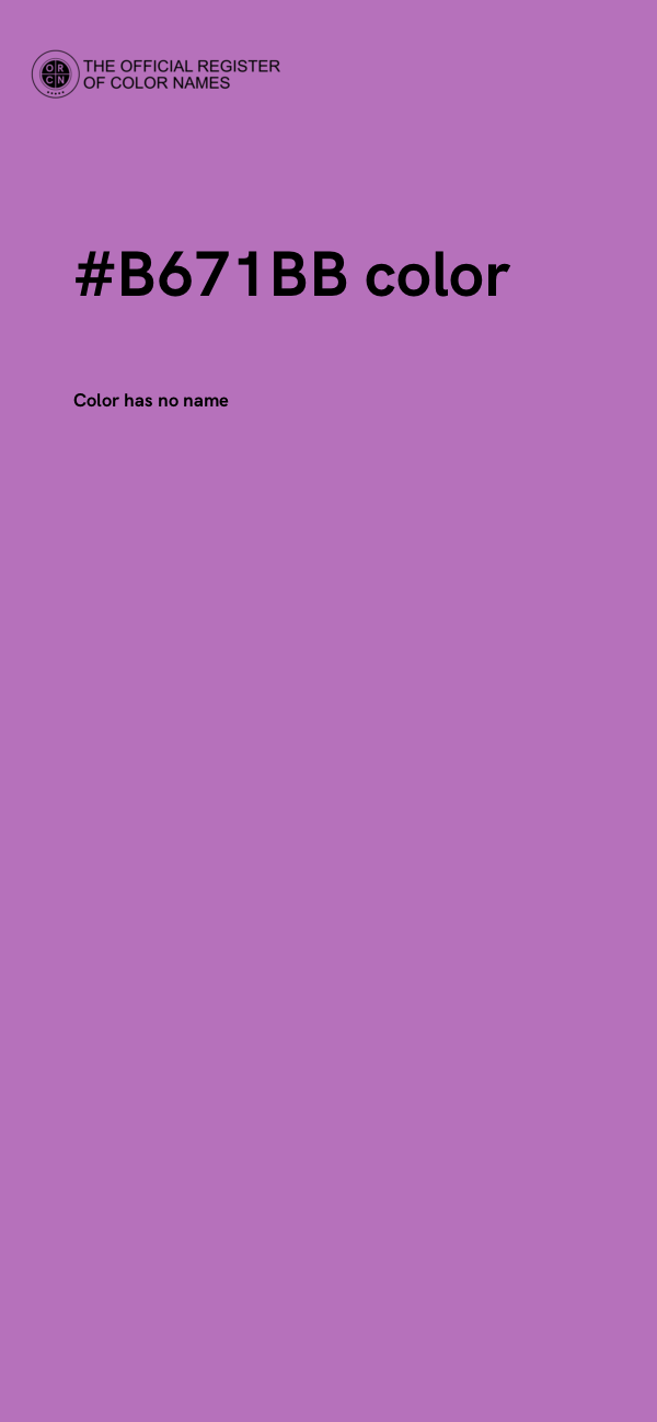 #B671BB color image