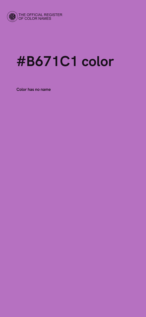 #B671C1 color image