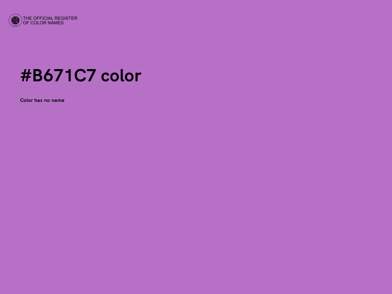 #B671C7 color image