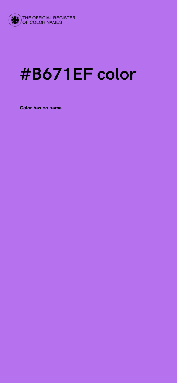 #B671EF color image