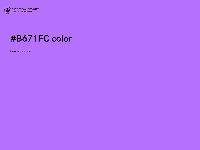 #B671FC color image