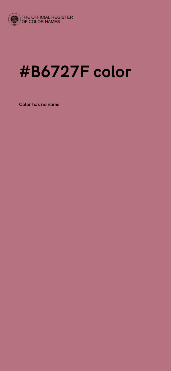 #B6727F color image