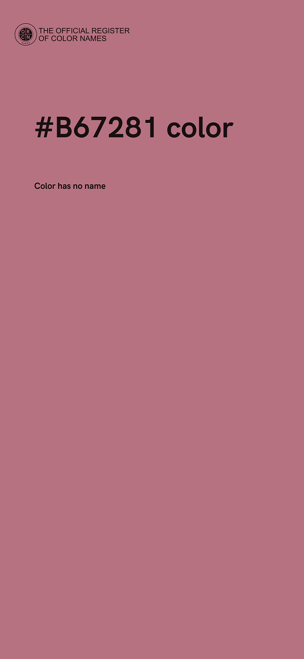 #B67281 color image