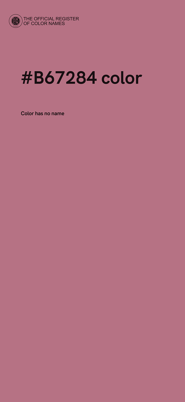 #B67284 color image