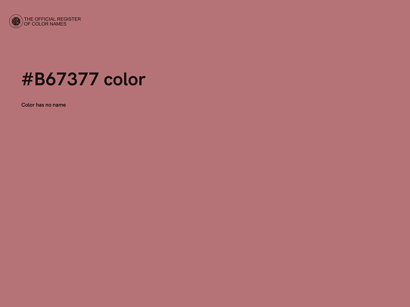 #B67377 color image