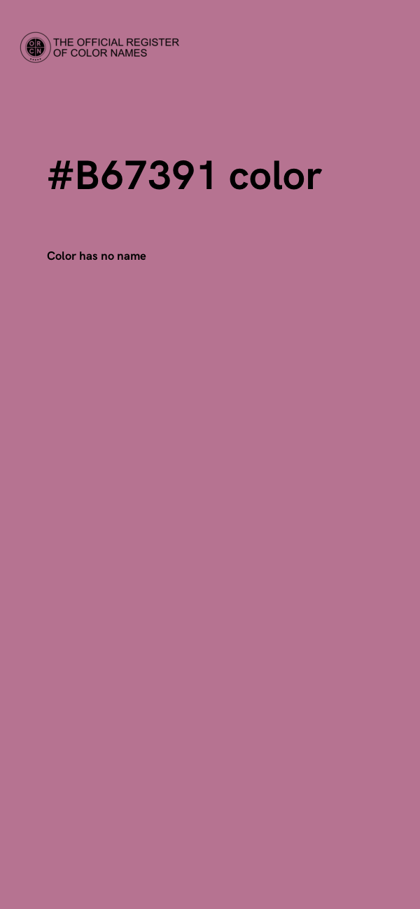 #B67391 color image