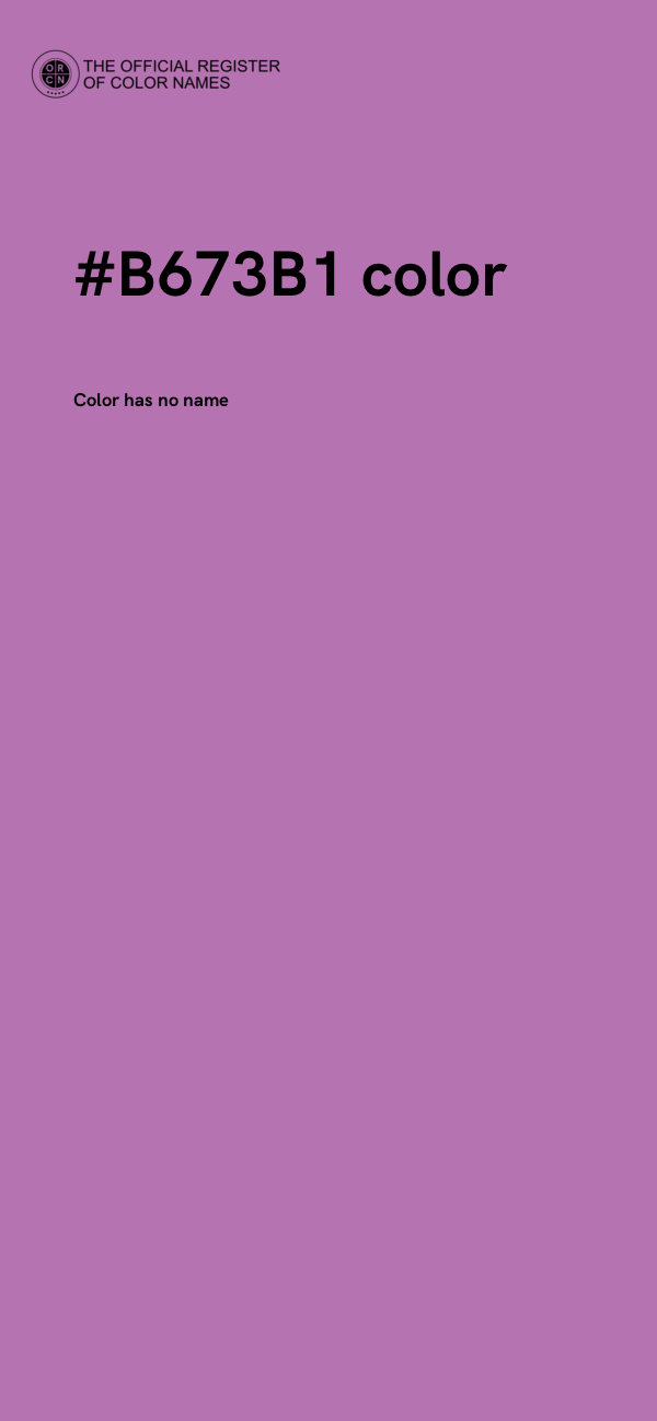 #B673B1 color image