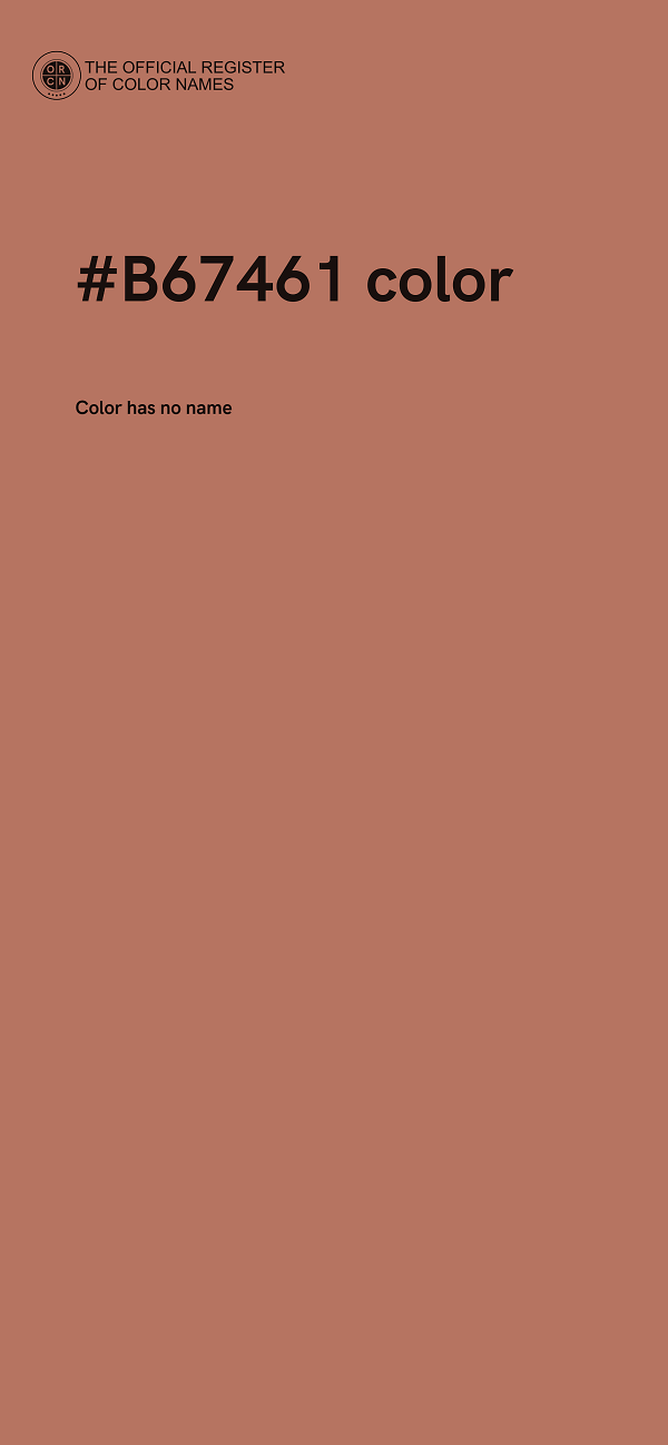 #B67461 color image