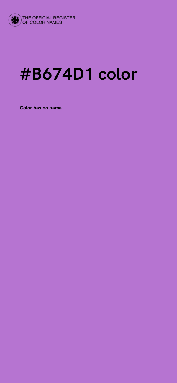 #B674D1 color image