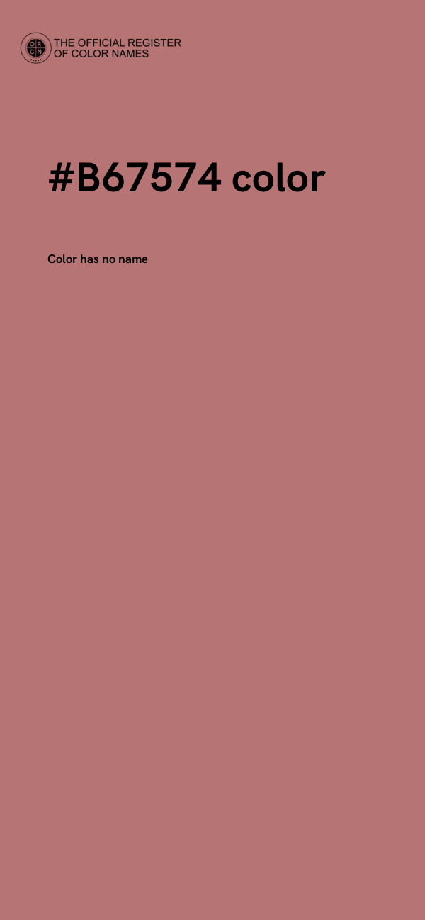 #B67574 color image