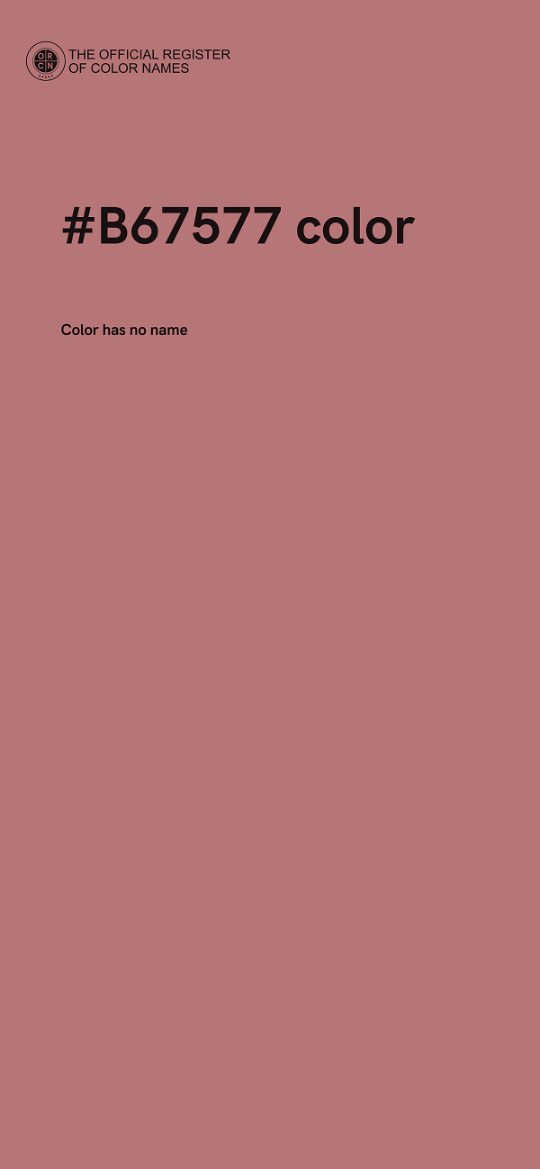 #B67577 color image