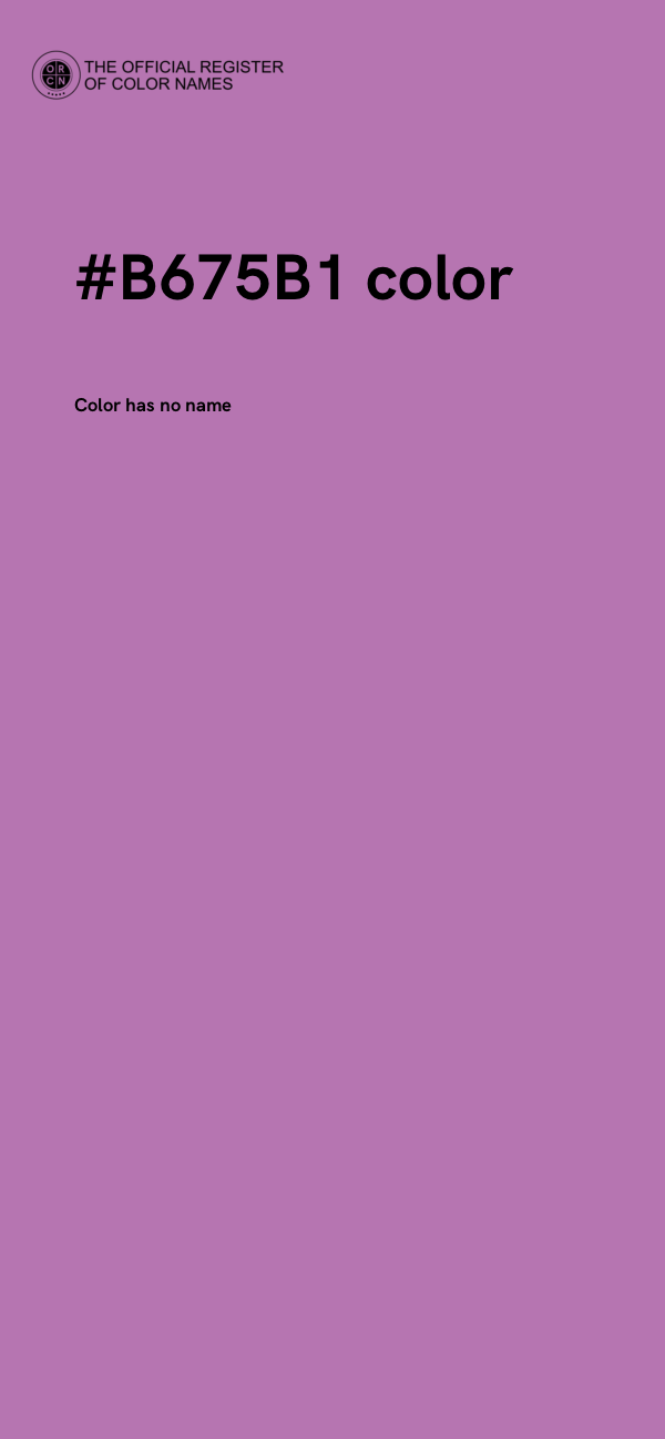 #B675B1 color image