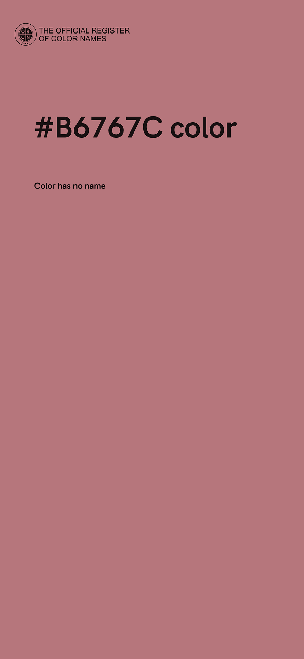 #B6767C color image