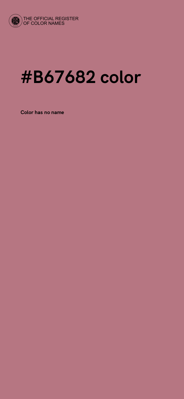 #B67682 color image