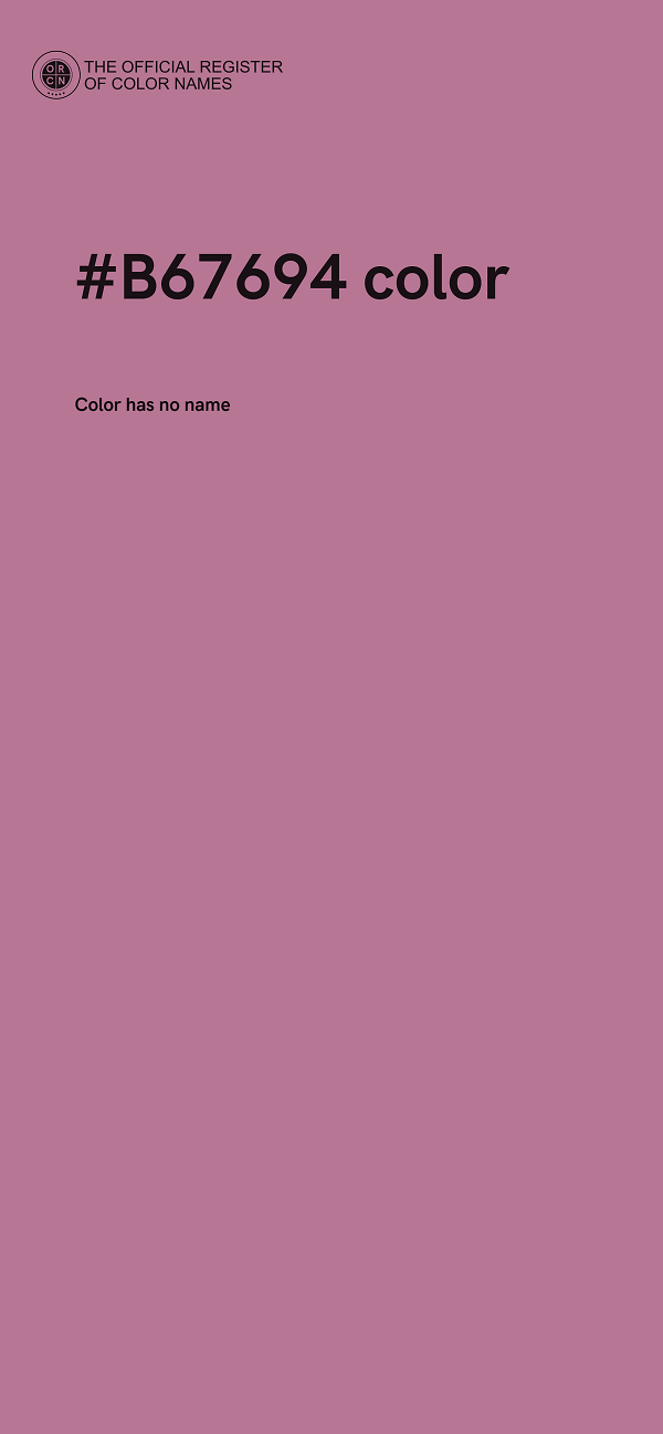 #B67694 color image