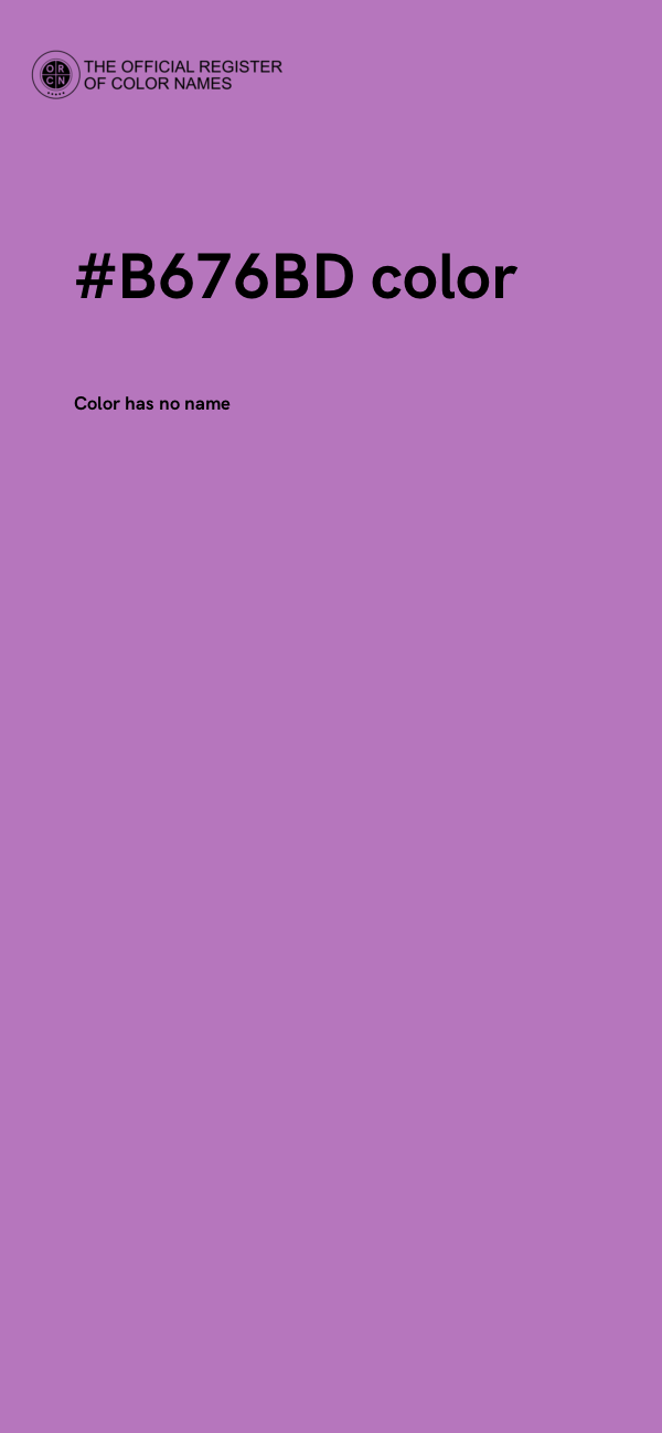 #B676BD color image