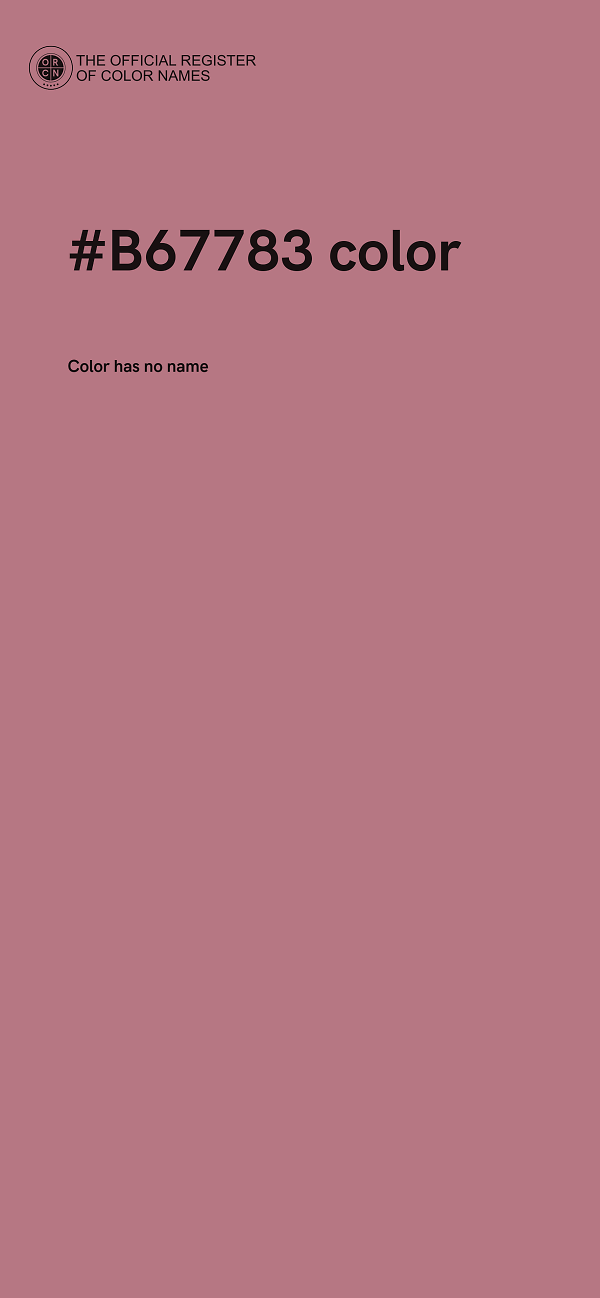 #B67783 color image