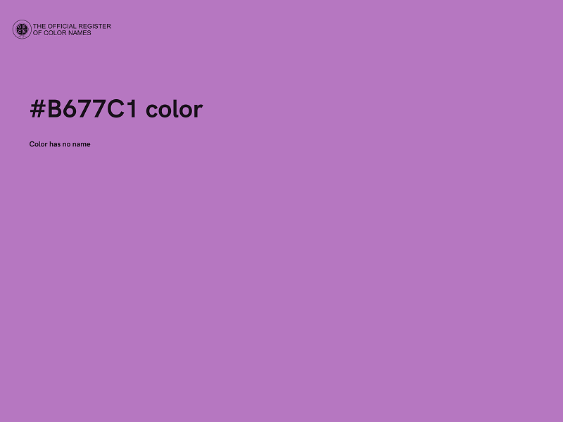 #B677C1 color image