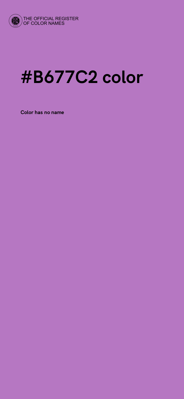 #B677C2 color image