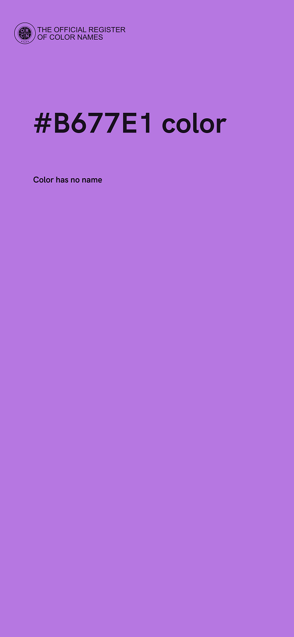 #B677E1 color image