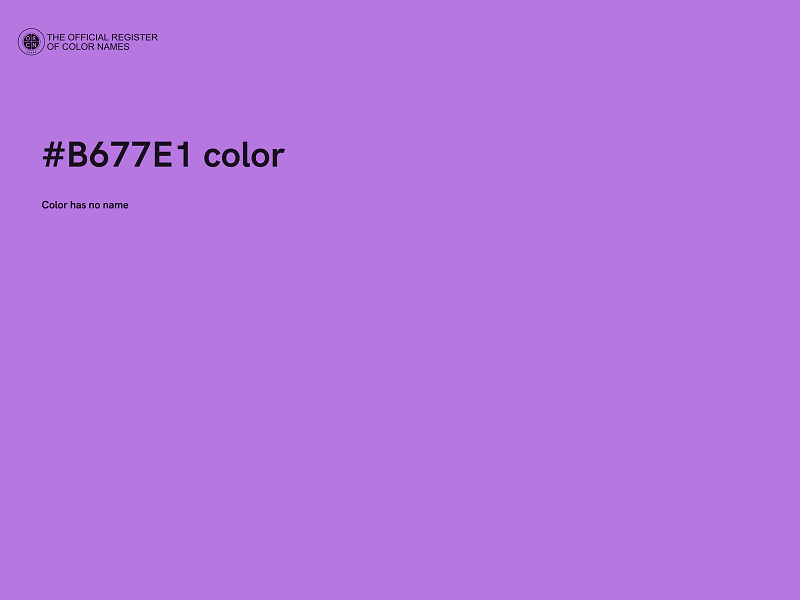 #B677E1 color image