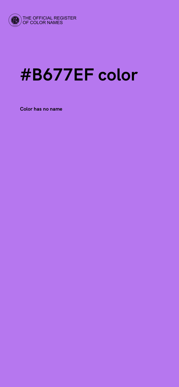 #B677EF color image