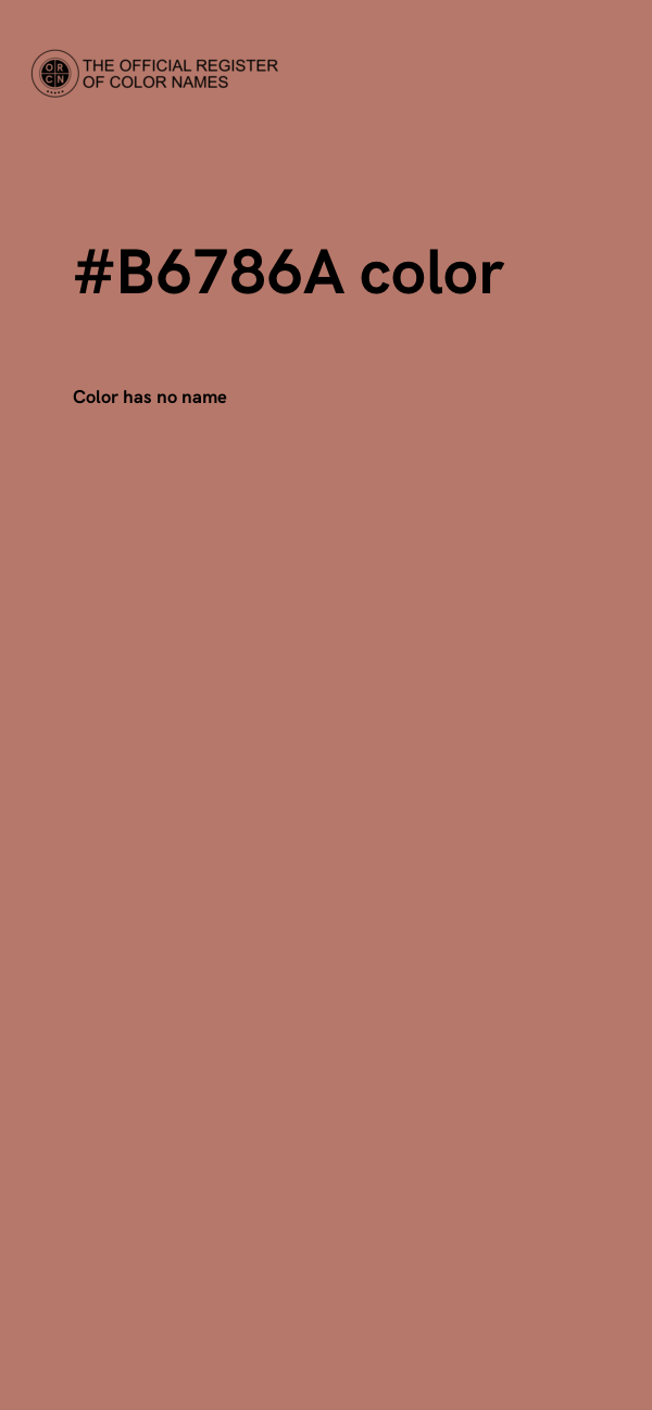 #B6786A color image