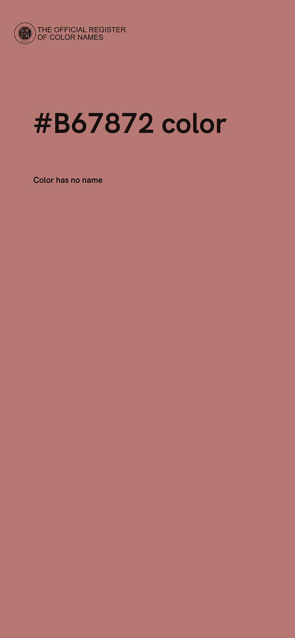 #B67872 color image