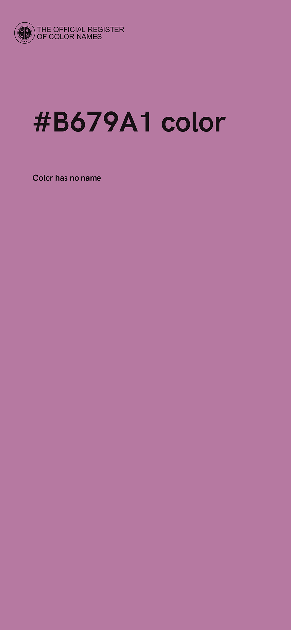 #B679A1 color image