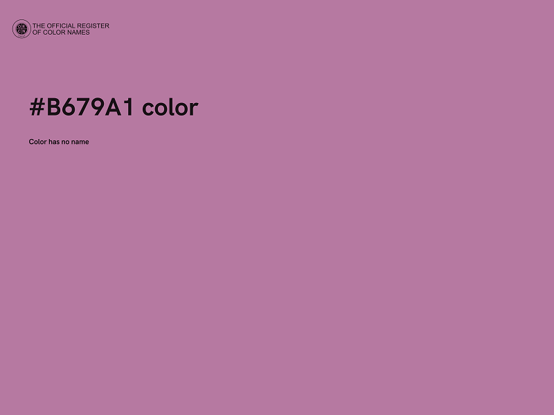 #B679A1 color image