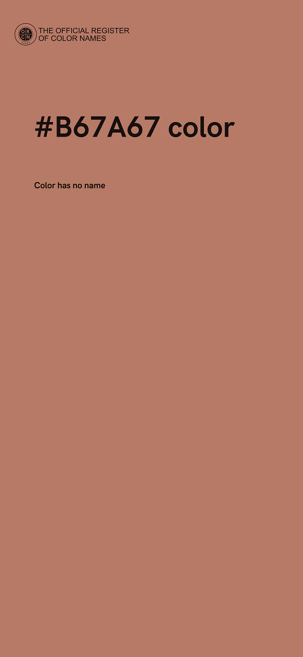 #B67A67 color image