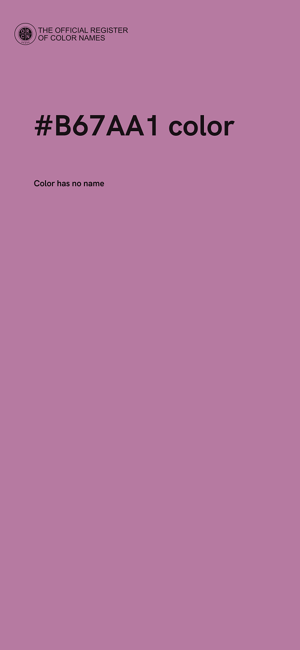#B67AA1 color image