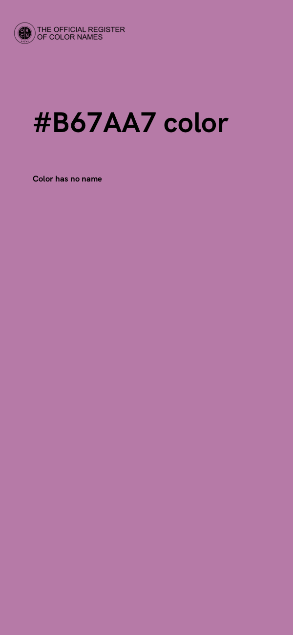 #B67AA7 color image