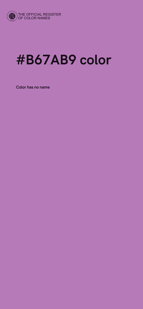 #B67AB9 color image