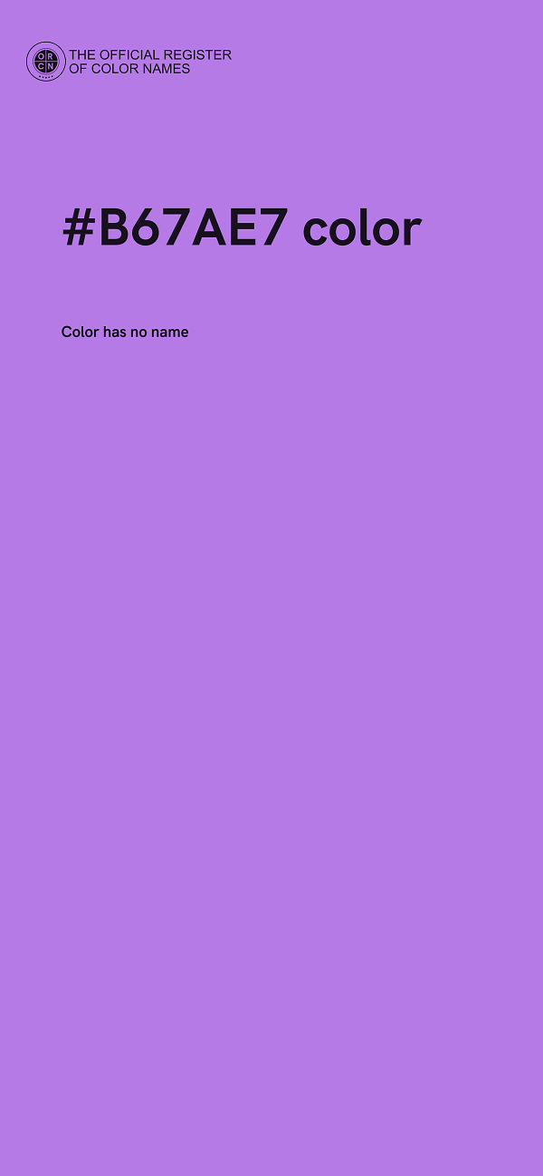 #B67AE7 color image