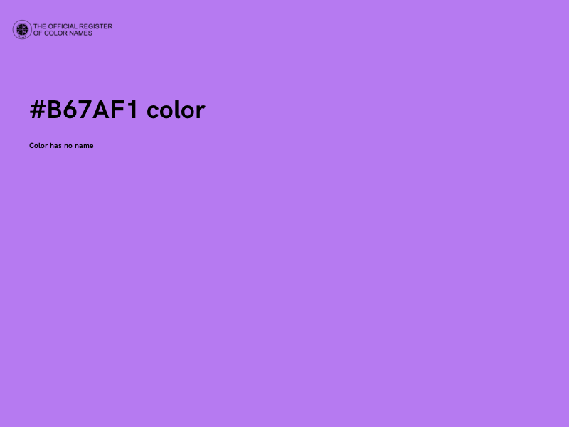 #B67AF1 color image