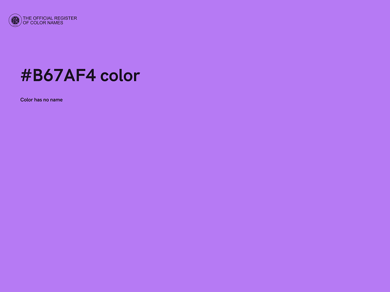 #B67AF4 color image