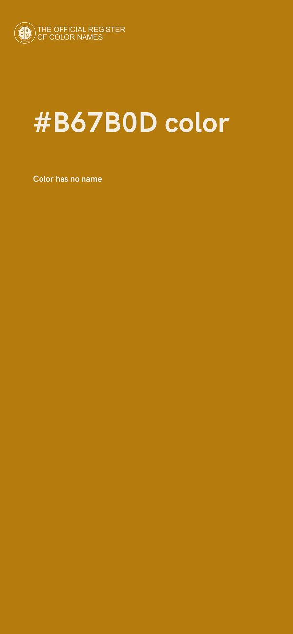 #B67B0D color image