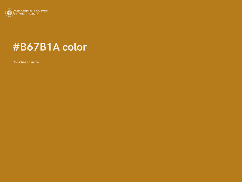 #B67B1A color image