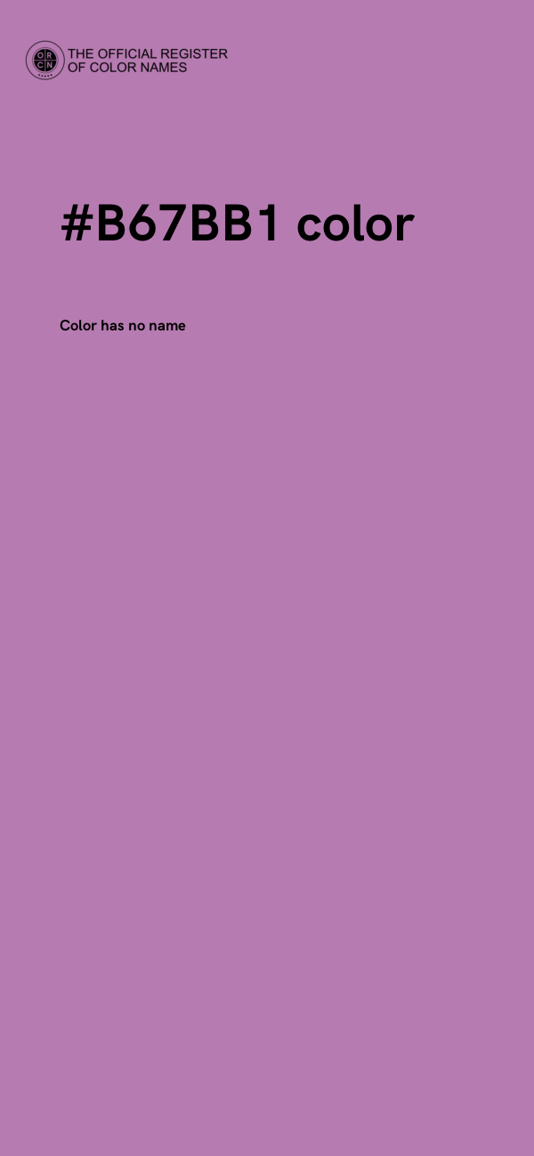 #B67BB1 color image
