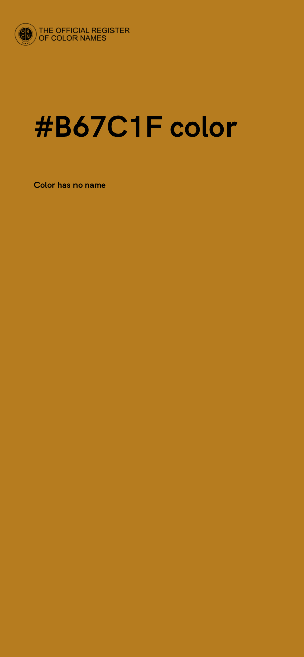 #B67C1F color image