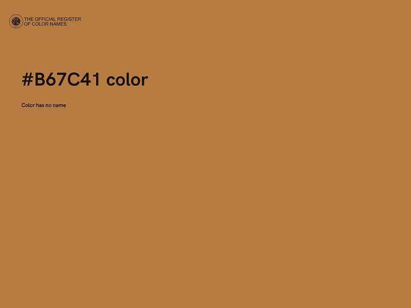 #B67C41 color image